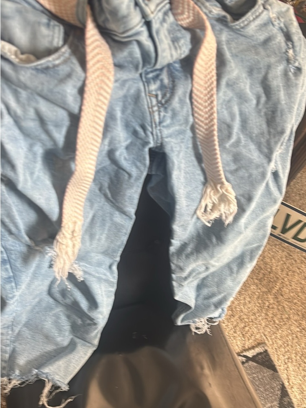 Maurices Light Blue Denim Jeans - m jeans capris